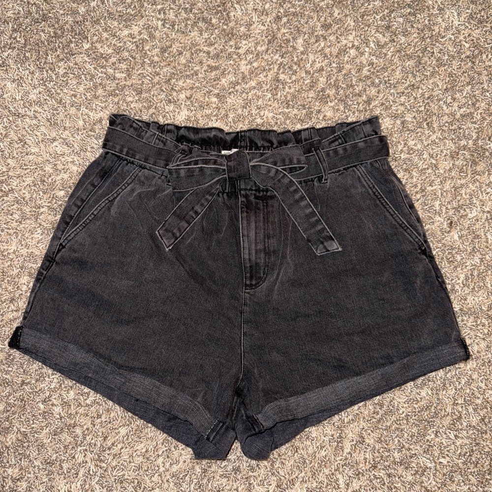 Garage Women's Black Denim Shorts